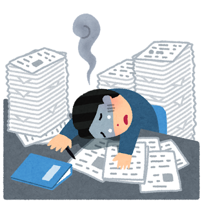 過労死しそうな男性