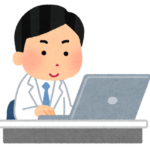 PC入力する医師