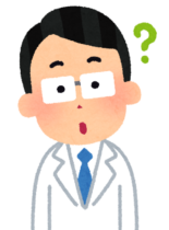 首をかしげる医師