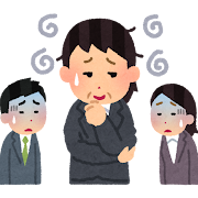 頼れない女性上司のいらすと