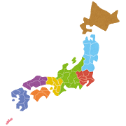 日本地図のいらすと