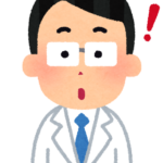 気づきを得た白衣の男性