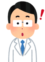 気づきを得た白衣の男性