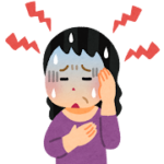 更年期障害の女性のいらすと