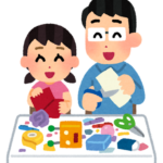 工作する親子のいらすと