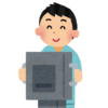 レントゲン撮影をする男性