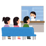 病院の待合室のイラスト