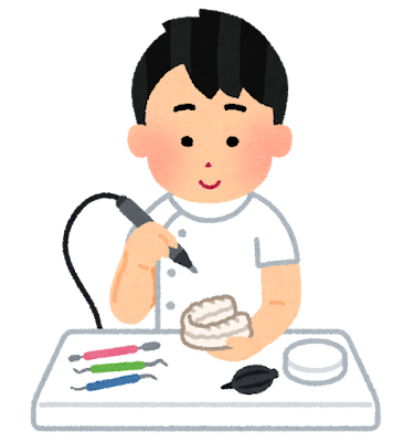 歯科技工士のいらすと