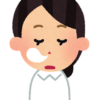 居眠りする女性看護師