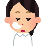 居眠りする女性看護師