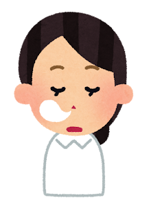 居眠りする女性看護師