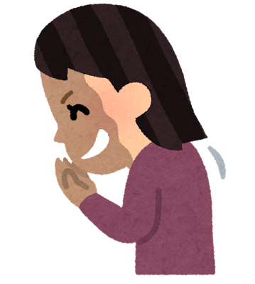 陰口をいう女性のいらすと