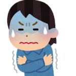 寒気・悪寒の女性のいらすと