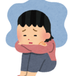 うつ病の女性のいらすと