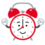 目覚まし時計くんのいらすと