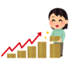 資産形成する女性のいらすと