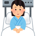 入院中の女性